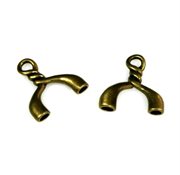 Enderør - endedup. Dobbelt. Antik bronze